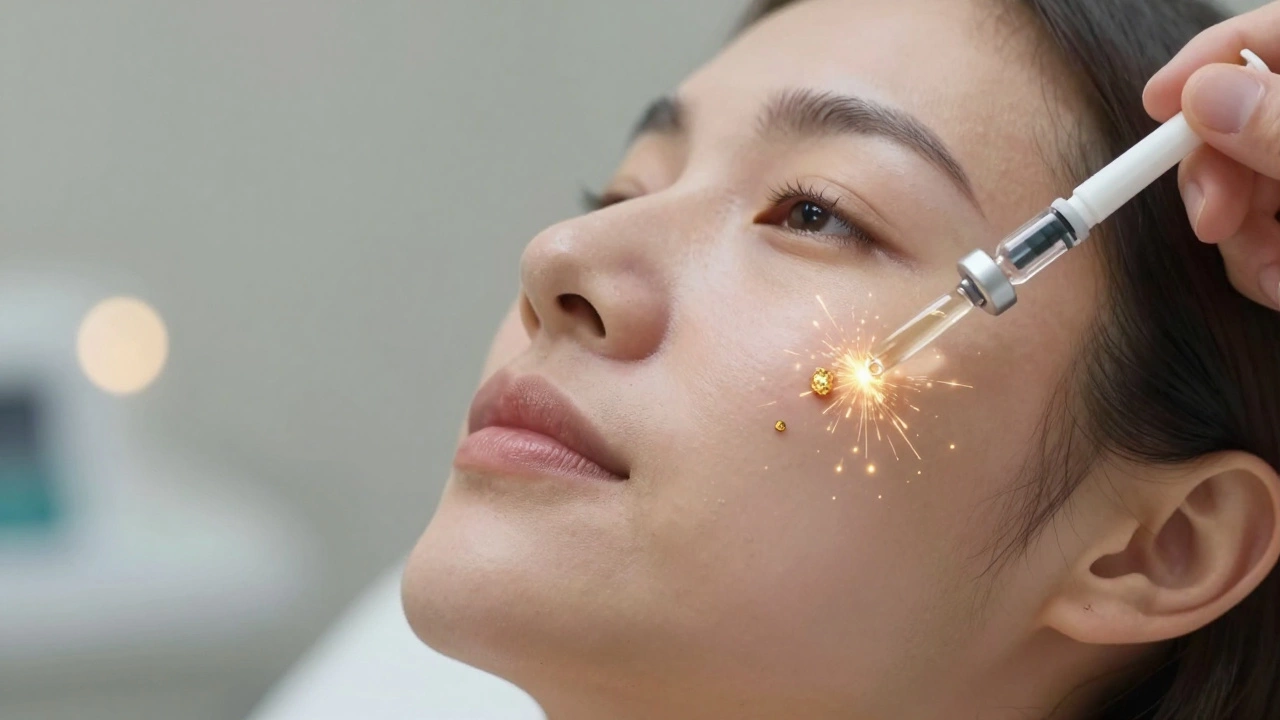 Инъекция PRP стимулирует выработку коллагена в коже лица.