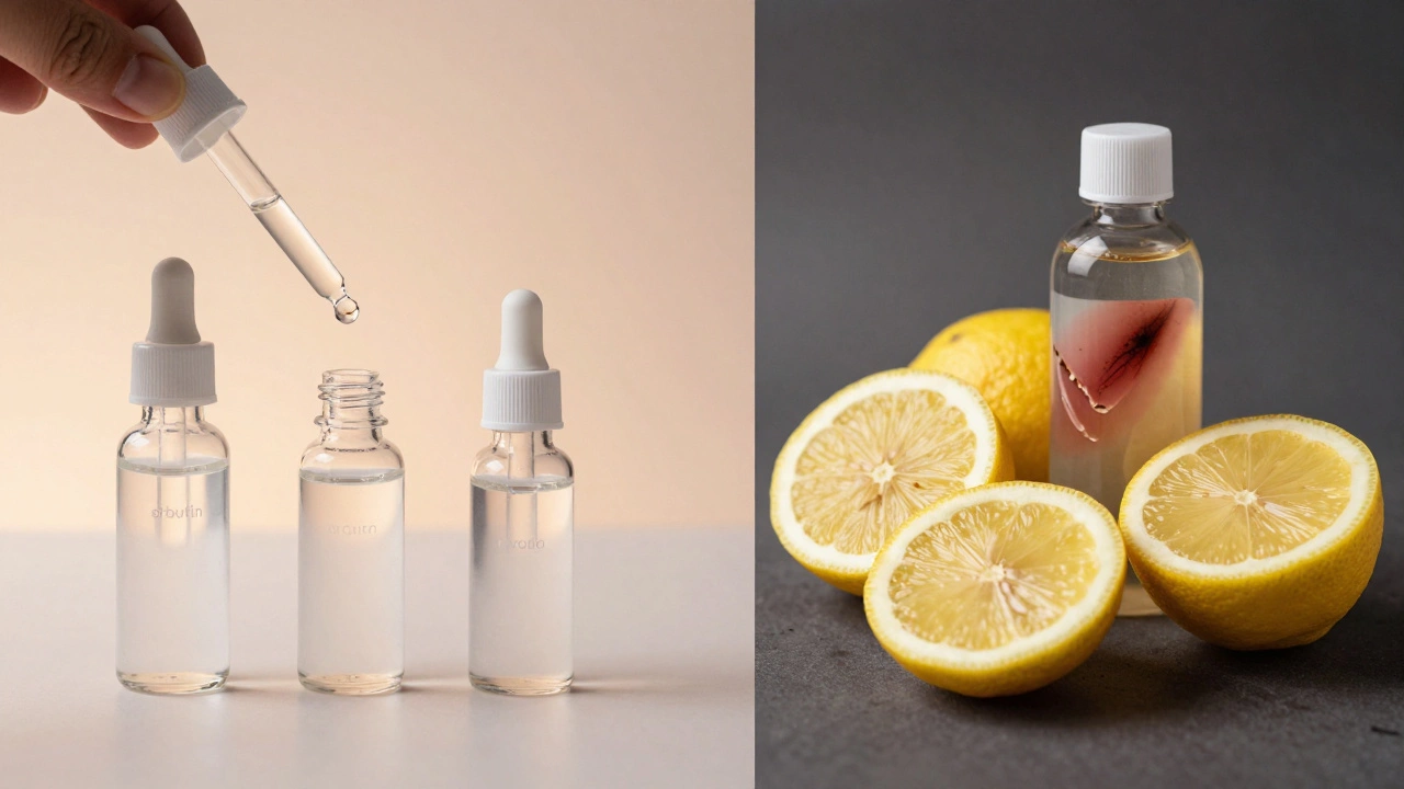 Сравнение безопасного и опасного ухода: натуральные ингредиенты против лимона и перекиси.