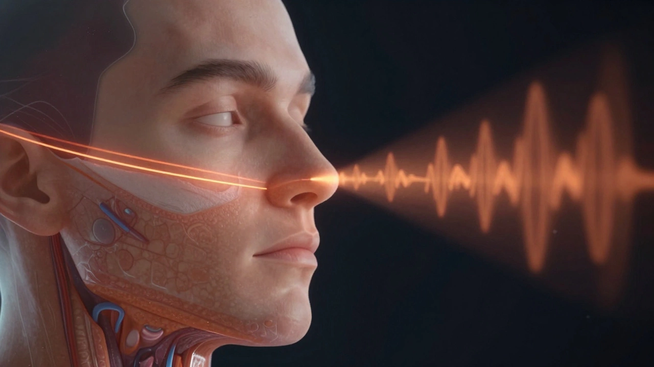 Ультразвуковые волны воздействуют на фасции лица, подтягивая контуры.