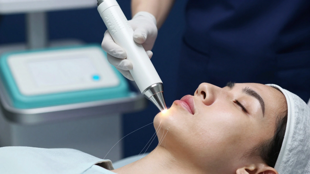 Процедура SMAS-лифтинга с отображением ультразвуковых лучей